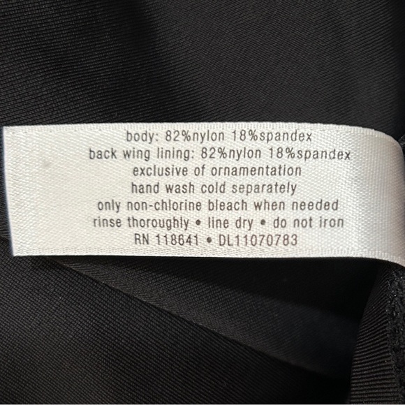 Lane Bryant Black and White Striped Swim Dress - Picture 7 of 7